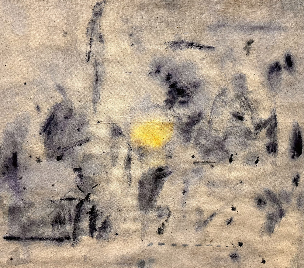 Beach Walk. Watercolor on canvas, 2025